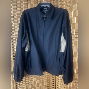 Pebble Beach Black and Tan Windbreaker